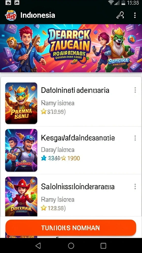 Visual yang menampilkan pemandangan indah dunia fantasi.