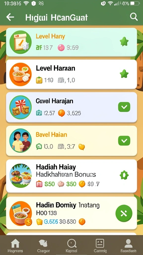 Tampilan utama yang menarik dan intuitif.