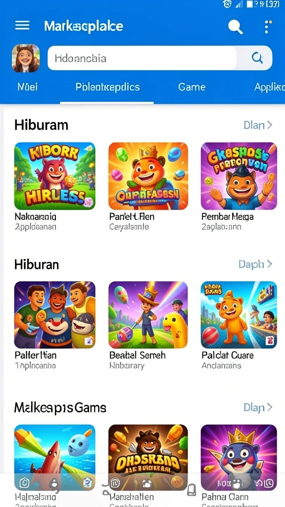 Tampilan antarmuka pengguna yang menarik.