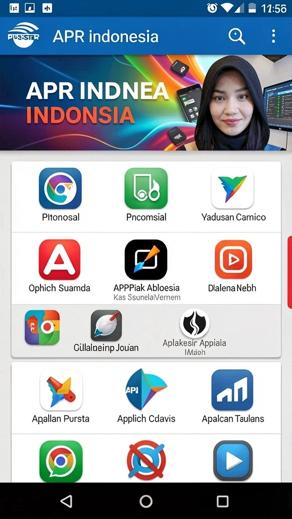 Tampilan awal aplikasi GAMERP yang menarik.
