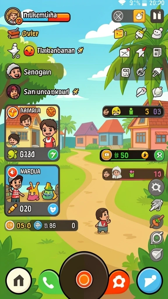 Beragam karakter unik untuk dipilih dan dimainkan.
