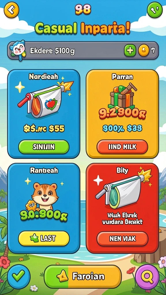 Tampilan awal yang menarik dan penuh warna.