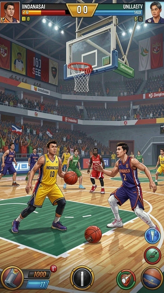 Sesi permainan yang seru dengan teman-teman secara multiplayer.