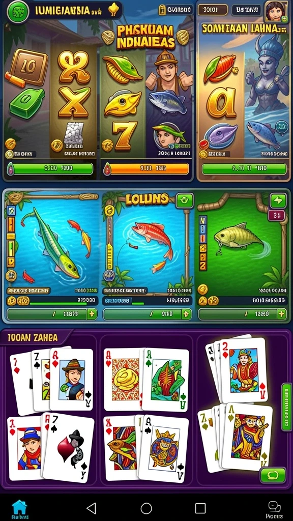 Tangkapan layar menampilkan tampilan awal aplikasi LUCKYDF.