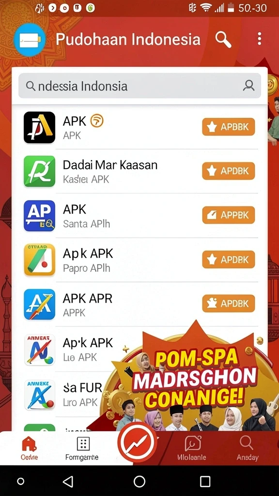 Tampilan awal permainan yang menarik dan mengesankan.