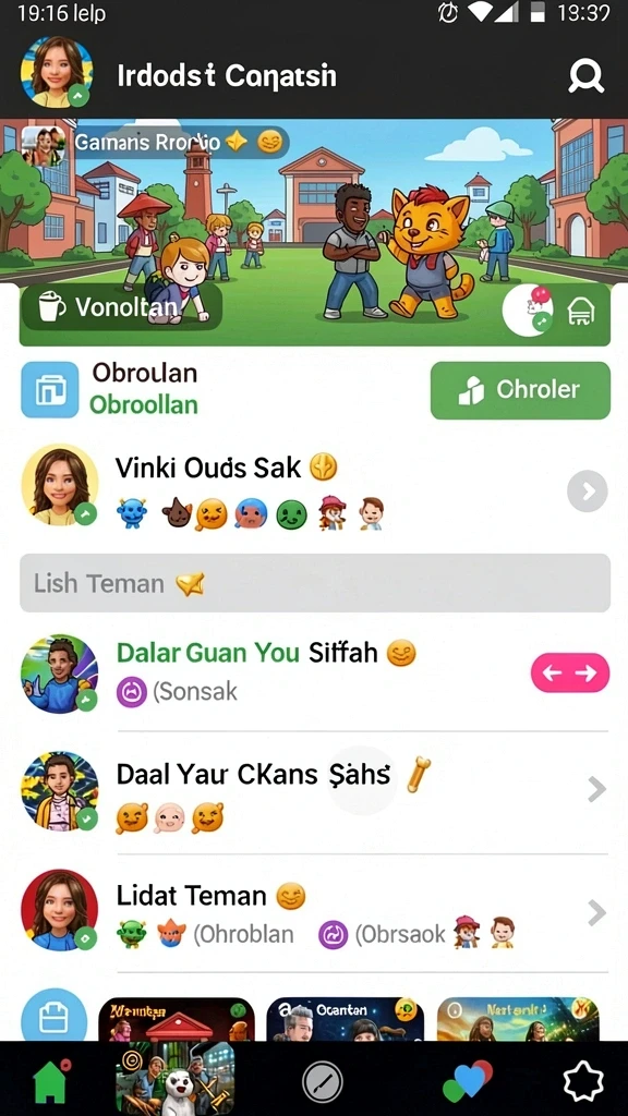 Grafis yang memukau dan penuh warna.