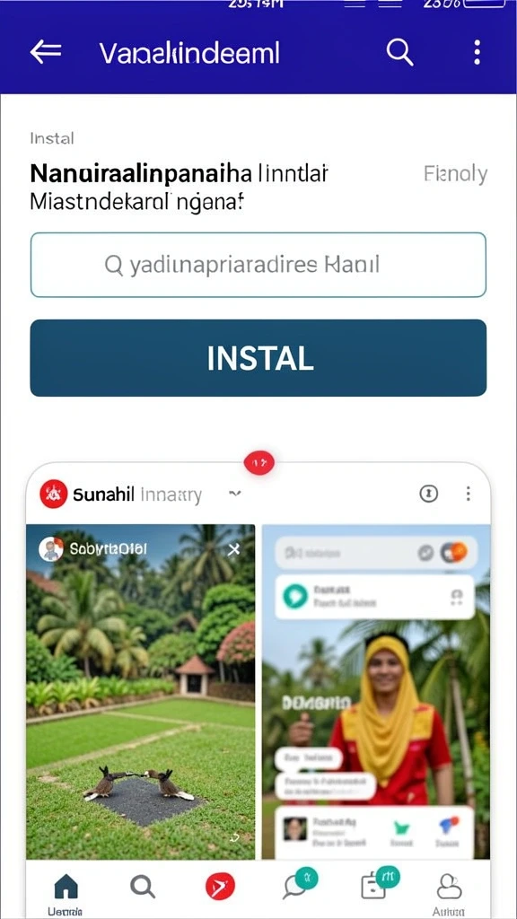 Menunjukkan tampilan antarmuka dan menu permainan yang menarik.
