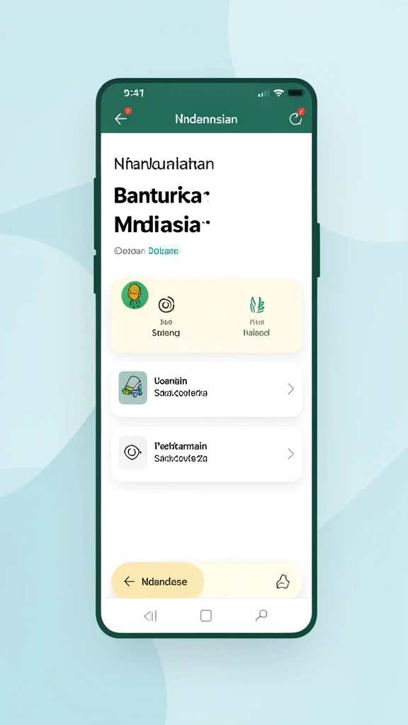 Tampilan antarmuka yang user-friendly dan menarik.