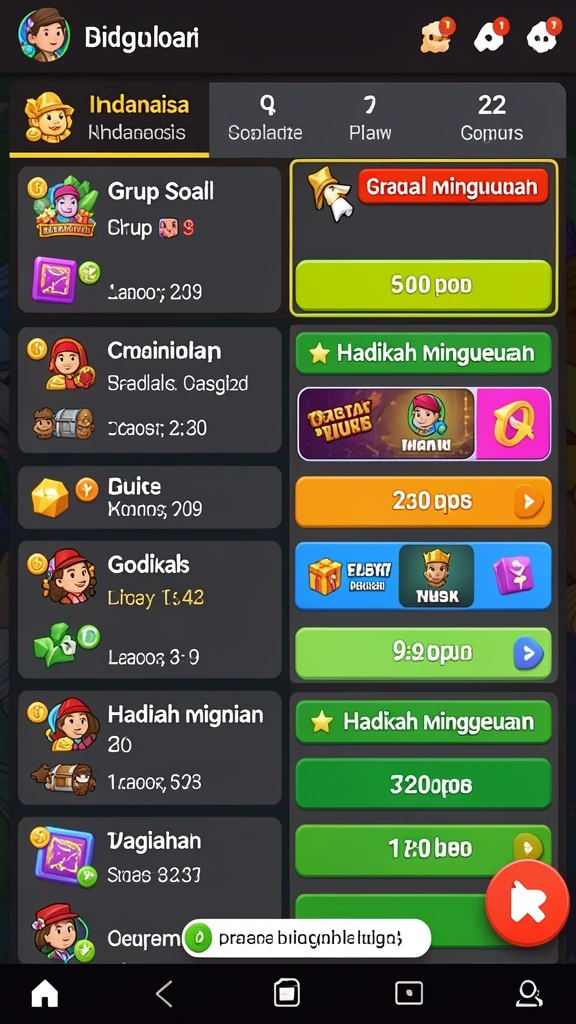 Fitur bonus yang menarik untuk meningkatkan kesempatan menang.