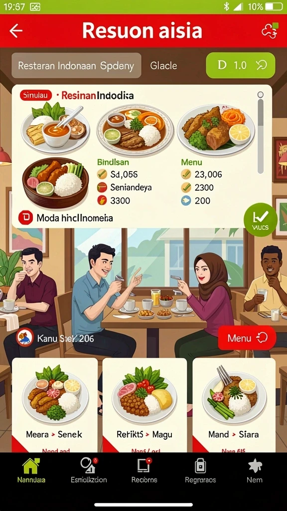 Tampilan layar utama aplikasi WJKASINO dengan berbagai pilihan permainan.